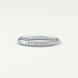 0.16 TCW Round Shaped Lab Grown Diamond Wedding Band