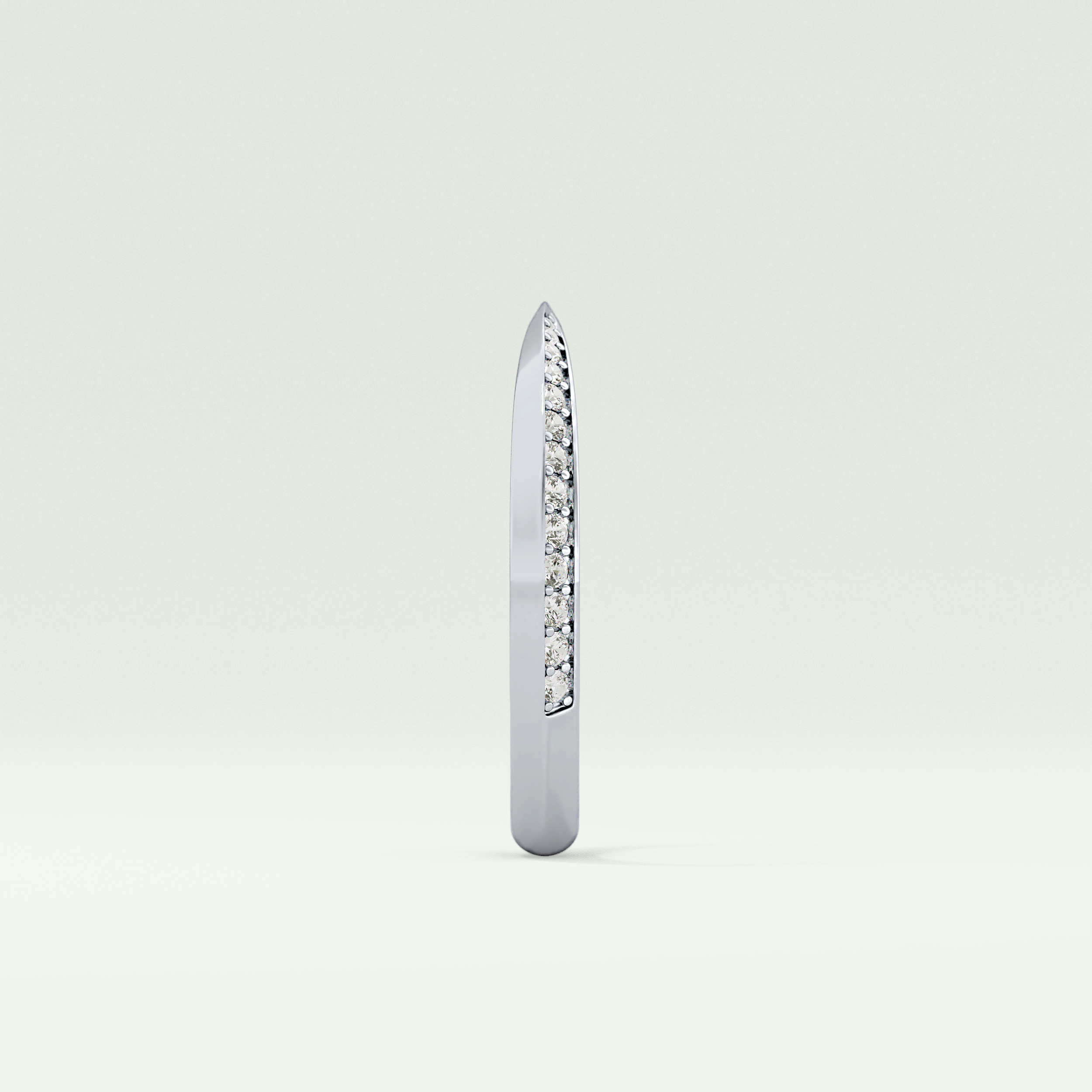 0.16 TCW Round Shaped Lab Grown Diamond Wedding Band