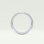 0.16 TCW Round Shaped Lab Grown Diamond Wedding Band