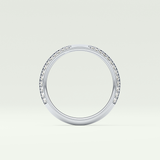 0.16 TCW Round Shaped Lab Grown Diamond Wedding Band