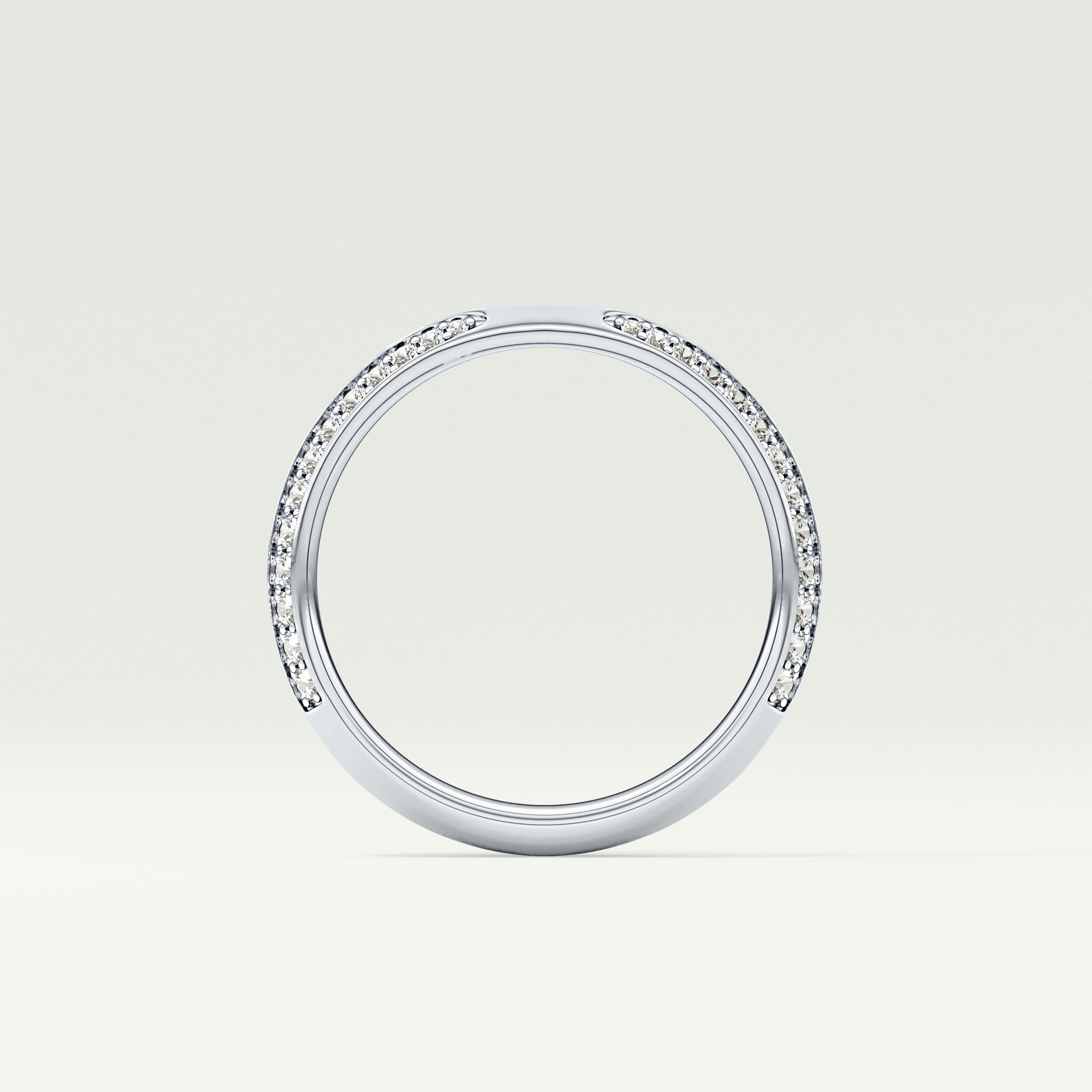0.16 TCW Round Shaped Lab Grown Diamond Wedding Band