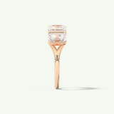 2.5 TCW Emerald Cut Lab-Grown Diamond Half Eternity Wedding Band
