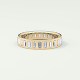 0.8 TCW Baguette Shaped Lab Grown Diamond Wedding Band