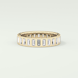 0.8 TCW Baguette Shaped Lab Grown Diamond Wedding Band