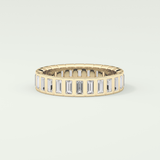 0.8 TCW Baguette Shaped Lab Grown Diamond Wedding Band