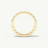 0.8 TCW Baguette Cut Lab-Grown Diamond Full Eternity Bezel Wedding Band