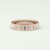 0.8 TCW Baguette Shaped Lab Grown Diamond Wedding Band