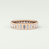 0.8 TCW Baguette Shaped Lab Grown Diamond Wedding Band