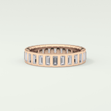 0.8 TCW Baguette Shaped Lab Grown Diamond Wedding Band