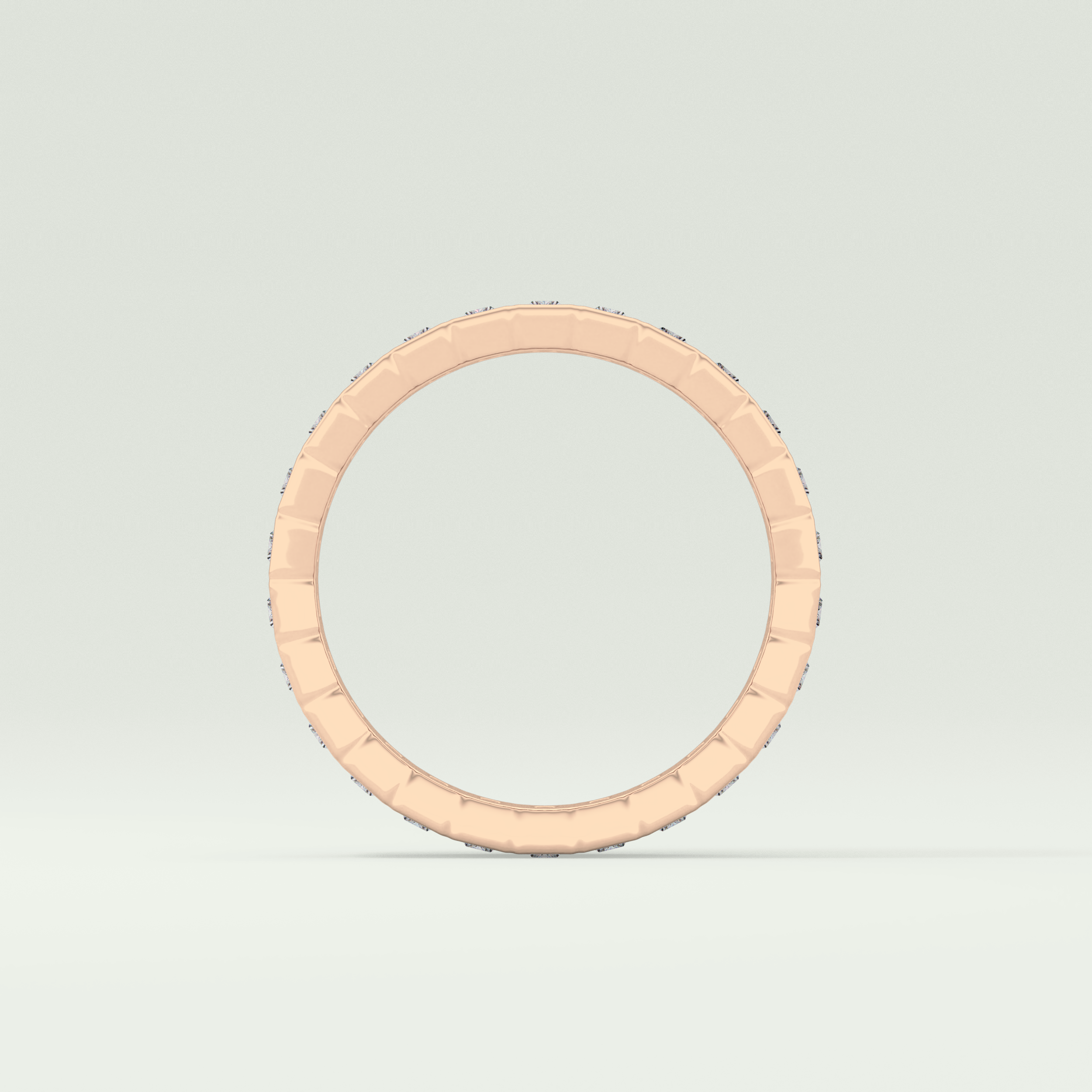 0.8 TCW Baguette Shaped Lab Grown Diamond Wedding Band