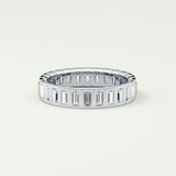 0.8 TCW Baguette Shaped Lab Grown Diamond Wedding Band