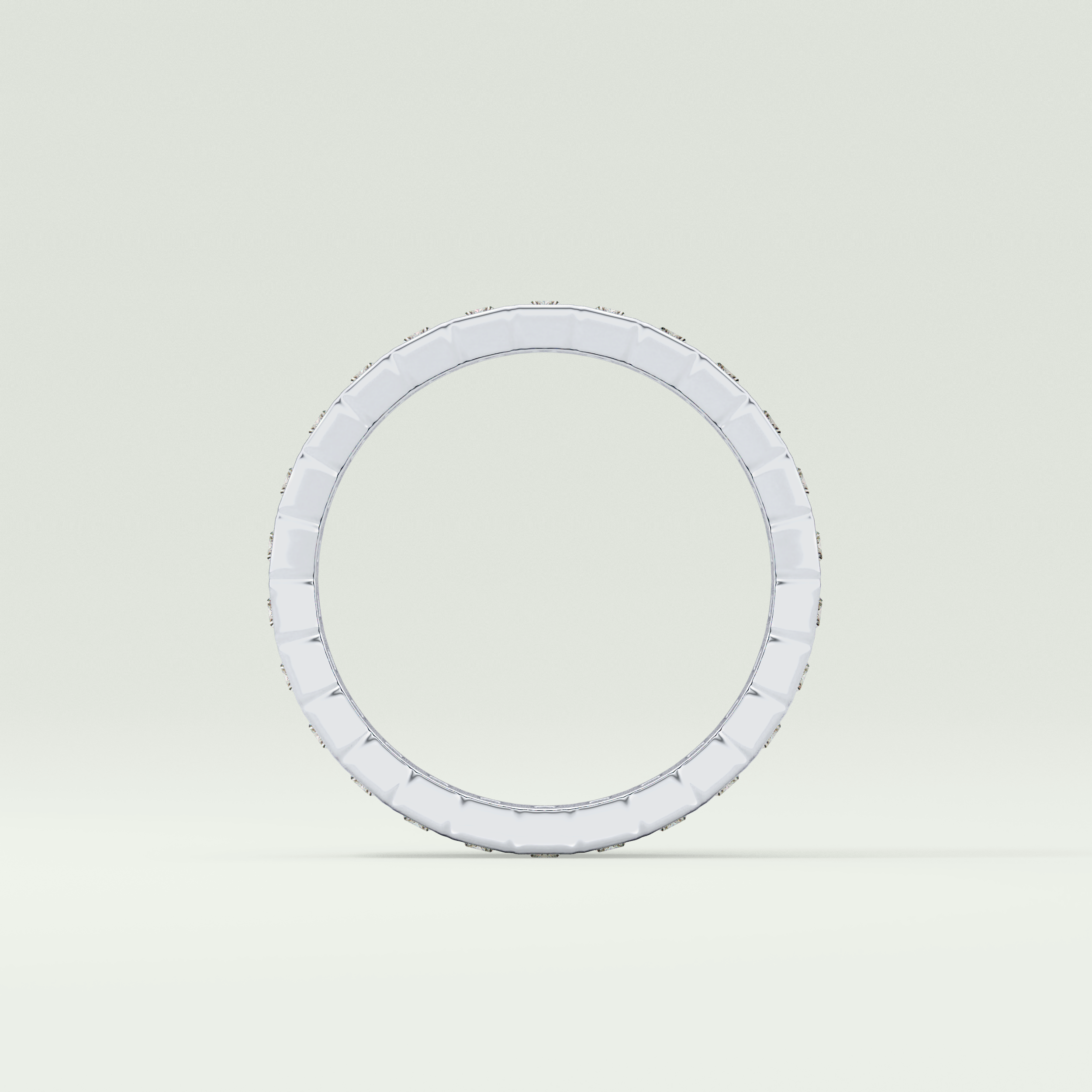 0.8 TCW Baguette Shaped Lab Grown Diamond Wedding Band