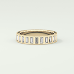 0.44 TCW Baguette Shaped Moissanite Wedding Band