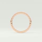 0.44 TCW Baguette Shaped Moissanite Wedding Band
