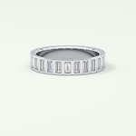 0.44 TCW Baguette Shaped Moissanite Wedding Band