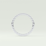 0.44 TCW Baguette Shaped Moissanite Wedding Band