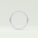 0.44 TCW Baguette Shaped Moissanite Wedding Band