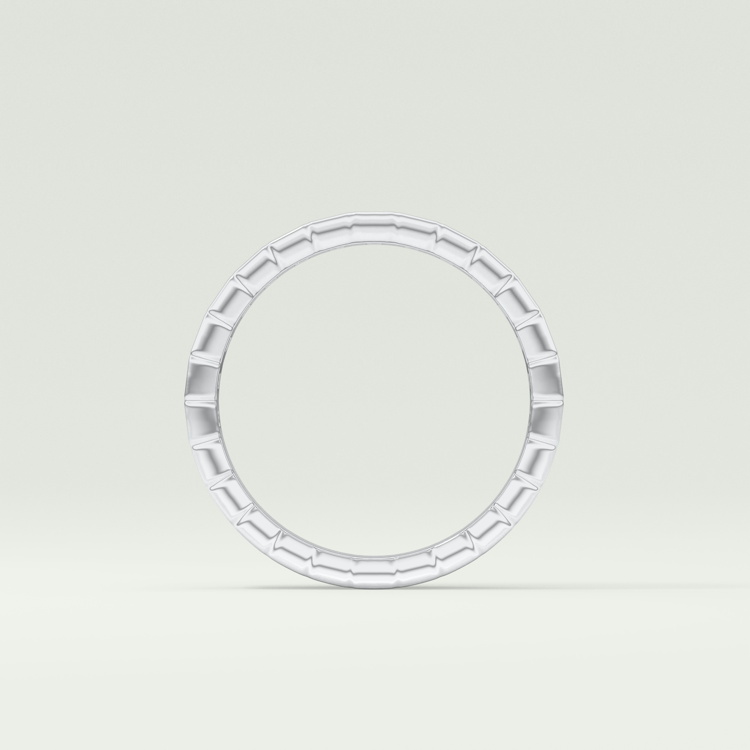 0.44 TCW Baguette Shaped Moissanite Wedding Band