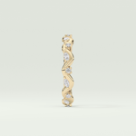 0.56 TCW Round & Marquise Shaped Lab Grown Diamond Wedding Band
