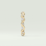 0.56 TCW Round & Marquise Shaped Lab Grown Diamond Wedding Band