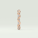 0.56 TCW Round & Marquise Shaped Moissanite Wedding Band