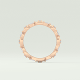 0.56 TCW Round & Marquise Shaped Lab Grown Diamond Wedding Band