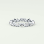 0.56 TCW Round & Marquise Shaped Lab Grown Diamond Wedding Band