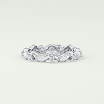 0.56 TCW Round & Marquise Shaped Lab Grown Diamond Wedding Band