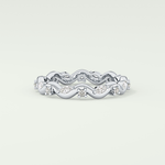 0.56 TCW Round & Marquise Shaped Lab Grown Diamond Wedding Band