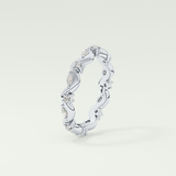 0.56 TCW Round & Marquise Shaped Lab Grown Diamond Wedding Band