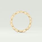 0.56 TCW Round & Pear Shaped Lab Grown Diamond Wedding Band