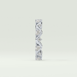 0.56 TCW Round & Pear Shaped Moissanite Wedding Band
