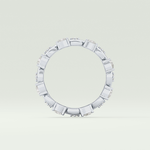 0.56 TCW Round & Pear Shaped Lab Grown Diamond Wedding Band
