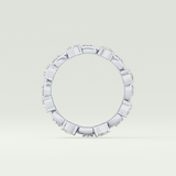 0.56 TCW Round & Pear Shaped Lab Grown Diamond Wedding Band