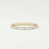 0.54 TCW Princess Shaped Lab Grown Diamond Wedding Band