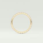 0.54 TCW Princess Shaped Lab Grown Diamond Wedding Band