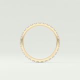 0.54 TCW Princess Shaped Lab Grown Diamond Wedding Band
