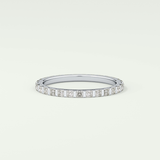 0.54 TCW Princess Shaped Lab Grown Diamond Wedding Band