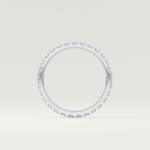 0.54 TCW Princess Shaped Lab Grown Diamond Wedding Band