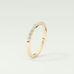0.54 TCW Princess Shaped Lab Grown Diamond Wedding Band