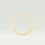 0.54 TCW Princess Shaped Lab Grown Diamond Wedding Band