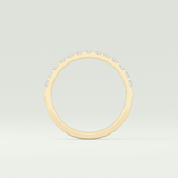 0.54 TCW Princess Shaped Lab Grown Diamond Wedding Band