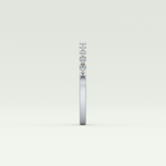 0.54 TCW Princess Shaped Lab Grown Diamond Wedding Band
