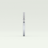 0.54 TCW Princess Shaped Lab Grown Diamond Wedding Band