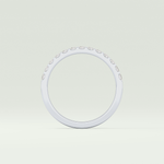0.54 TCW Princess Shaped Lab Grown Diamond Wedding Band