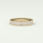 0.7 TCW Round Shaped Lab Grown Diamond Wedding Band