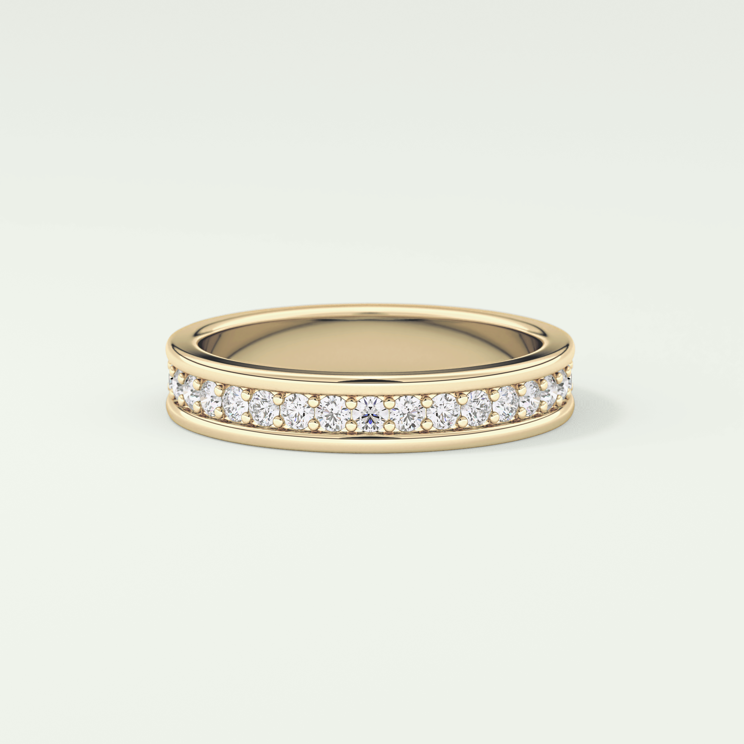 0.7 TCW Round Shaped Lab Grown Diamond Wedding Band