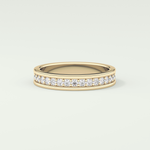0.7 TCW Round Shaped Lab Grown Diamond Wedding Band