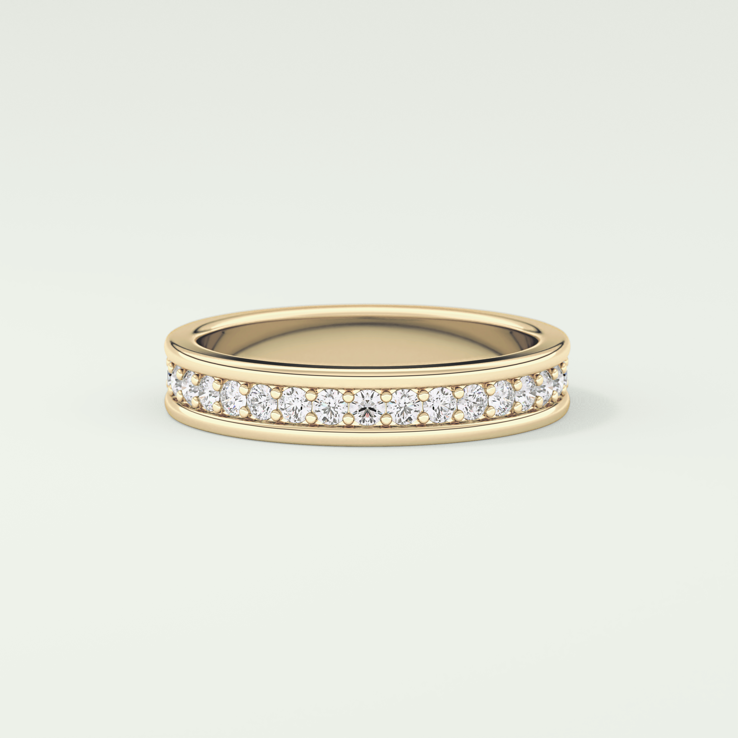 0.7 TCW Round Shaped Lab Grown Diamond Wedding Band
