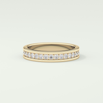 0.7 TCW Round Shaped Lab Grown Diamond Wedding Band